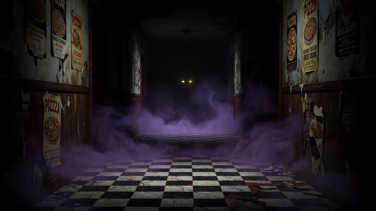 Animatrónicos icónicos de Five Nights at Freddy's acechando en la oscuridad