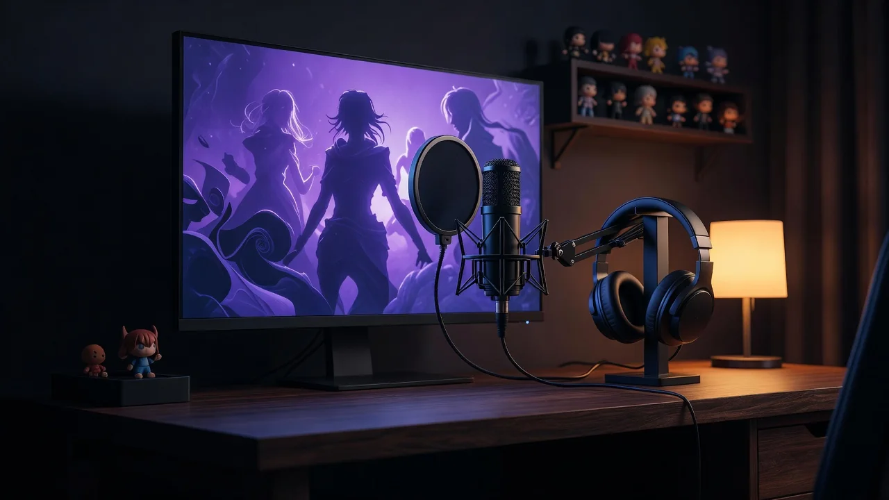 Pantalla de streaming con chat lleno de teorías FNAF y mods de animatrónicos personalizados